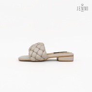 JEMMIDORIS รองเท้าแตะแบบถัก-รุ่น Moona sandals taro grey