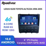 9" android 10.0 car radio for LEXUS IS200 TOYOTA ALTEZZA 1998 video gps navigation player multimedia