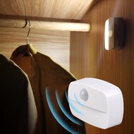 ไฟ LED ใต้ตู้เซ็นเซอร์ตรวจจับการเคลื่อนไหว PIR ไฟห้องนอนห้องครัว lampu tidur เปิด/ปิดอัตโนมัติสำหรับตู้เสื้อผ้าตู้ตู้เสื้อผ้าบันได