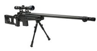 JHS（（金和勝槍店））刷卡分12期0利率 WELL 含狙擊鏡.腳架 4409 空氣狙擊槍 D6604