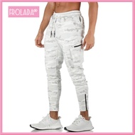 Plbuew Men Joggers Pants Sweatpants Camouflage Drawstring Elastic Waist Streetwear Cargo Pants Skinn