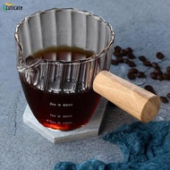 [Szlinyou1] Single Mouth Glass Milk Jug 90ml Espresso Accessories Clear Espresso Measuring