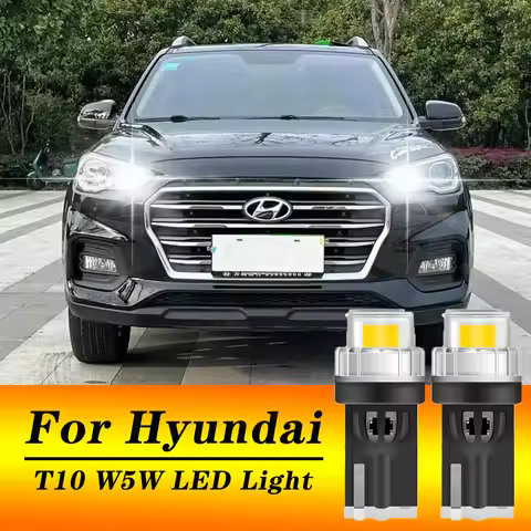 BMTxms 2Pcs W5W T10 LED CANBUS 194 168 Clearance License Parking Light Car Bulb for Hyundai i10 i20 