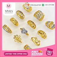 Rings Jewellery Gold Bangkok 24K Gold Plated Ring Women's jewelry btsring fashion jewellery