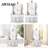 AWHAO Iced Beverage Dispenser,Drink Dispenser with Stand,Lemonade Container,Lemonade