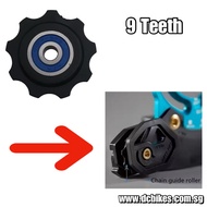 9T Jockey Wheel Roller Chain Guide Drivetrain Spare Parts For MRP & Fifty-Fifty