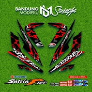 SATRIA F150 STRIPING MOTIF 15 BANDUNG MODIFKU/ ECSTAR/ SATRIA FU BARONG 2012/ STICKER/ STICKER/