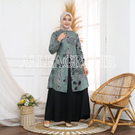 Gamis Batik Kombinasi Motif Pitha Modern Premium Dress Muslim Gamis Batik Kombinasi dan Kemeja Batik