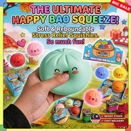 💝💝100% Authentic💝Rainbow Mystery Dumpling Squishy Toy – 10cm Large, Stress Relief Soft Bun, Kawaii S