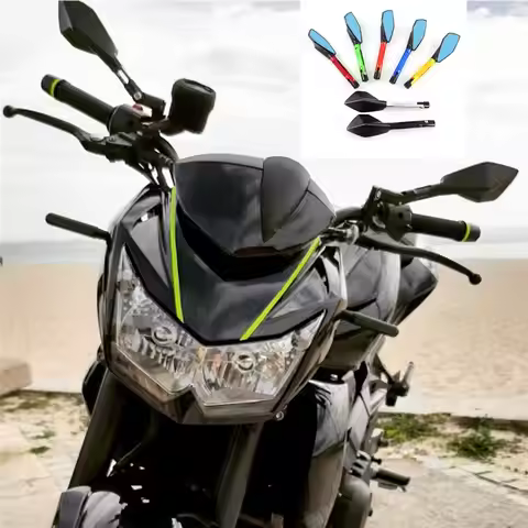 Motorcycle Accessories CNC Aluminum Rear View Mirrors Blue Glass for YAMAHA FZ1 FZ6 MT-07 MT-09 MT-1