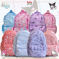 42&43cm Backpack Kuromi Melody Fashion Style Large Capacity Travel Backpack Student School Bag Beg S