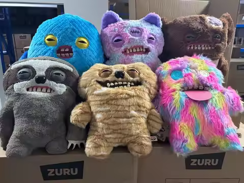 Original Fuggler Big Fugg 2 Series Ugly Cute Funny Teeth Monster Giant Sloth Collectible Plush Toys 