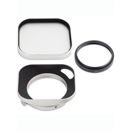 No. Song Square Metal Hood for Fuji XF 23 27mm F2.8 R WRII Second Generation Lens Silver