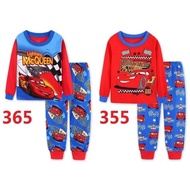 Mcqueen CARS Cotton Pajamas Set 1-7y Boy Cotton Sleepwear Red
