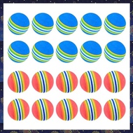 20 Pcs Golf BallsSoft Foam Garden Golf Balls Practice Golf Balls Sponge Rainbow Golf Balls for Indoo