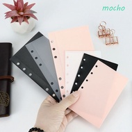 MOCHO 5pcs Binder Folders Inner Page, 6 Hole A6/A7 Idol Photo Card Holder, Photocards Album Photo Al