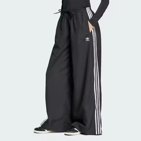 Adidas Official Genuine Three Stripes Fashion Women's Loose Woven Wide Leg Pants JD3390
