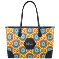 GUCCI 676681 Ophidia Tote限定版印花肩背托特包.藍邊