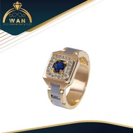 Cincin rolex pria berlian eropa emas 18K original 750