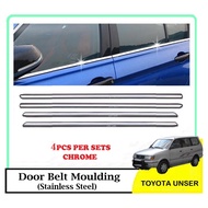 Toyota Unser Window Trim Chrome Lining / Door Belt Moulding