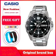 Casio watch Mens Sports Watch Waterproof 100M Fashion Stainless Steel quartz watch MTD1079D-1AV