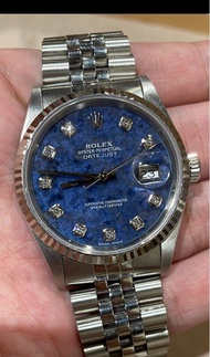 Rolex datejust 16234 sodalite dial