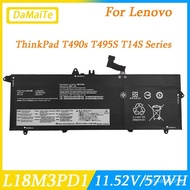 🔥 L18M3PD1 Laptop Baery For L.enovo ThinkPad T14S T490S T495S Series L18C3PD1 L18C3PD2 L18L3PD1 L18M