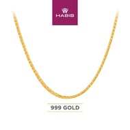 HABIB 999/24K Yellow Gold Necklace WWGC1181123