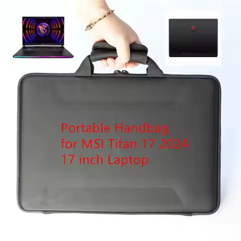 Fashion EVA Waterproof Portable Hard Shell Handbag for MSI Titan 17 2024 17 inch Gaming Laptop Compu