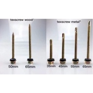 (PER 100PCS)Tex Screw Metal Wood ,text screw,self drilling screw roof 1inch(25mm) to 3inches(75mm)
