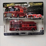 HOTWHEELS PREMIUM TEAM TRANSPORT FERRARI 250 GTO & FIAT 642 RN2 BOTOLETIOriginal