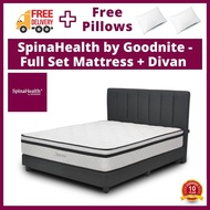 [FREE GIFT RM159 KING KOIL PILLOW ]  Full Set (Mattress +Divan set + Free Delivery+Free Pillow) Posture Spring 11'' Goodnite Queen,King Full Bed Set