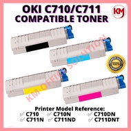 Compatible OKI C711 710 C710 C710N C710DN C711 C711N C711ND C711DNT Color Laser Toner Cartridge