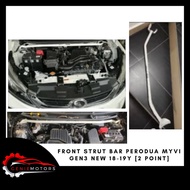 FRONT STRUT BAR PERODUA MYVI GEN3 NEW 2018 -2019 [ 2 POINT ]