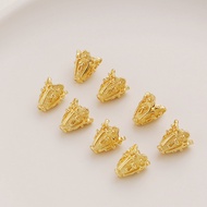 Spacer Beads 18K 10 * 12mm Tassel Cap Through Hole diy
