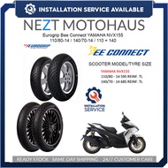 Eurogrip Tayar YAMAHA NVX155 Bee Connect Tyre 110/80-14 / 140/70-14 / 110+140