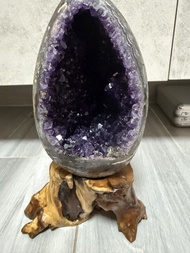 純天然烏拉圭紫水晶恐龍蛋洞