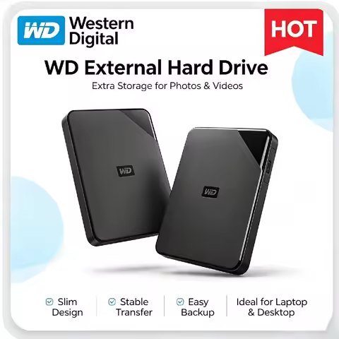 Western Digital WD Elements SE Portable External Hard Drive HDD 1TB 2TB 4TB USB 3.0 High Speed Hard 