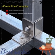 TOPTOOL Pipe Fixed Joint, solderless 40*40mm Square Tube Connector,  galvanizing carbon steel Fixed 