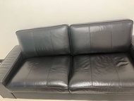 特价！！IKEA 3 SEATERS LEATHER SOFA(KIVIK) (三人座沙發, grann/bomstad 黑色牛皮)原价34900
