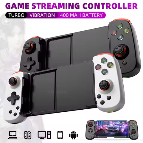 D6DP Wireless Stretching Gamepad For Android/Ios/Switch/PC With Turbo Vibration Bluetooth-compatible