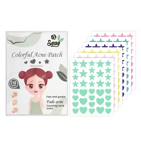 216PCS Pimple Patch Acne Colorful Invisible Acne Removal Skin Care Stickers Concealer Face Spot Beau