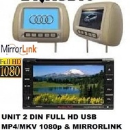 Doubledin 6.95" Car TV Package+7 INCH HEADREST MONITOR