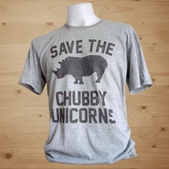 Save The Chubby Unicorns t-shirts Chest size 32"-52" (Largest 52 Inches)