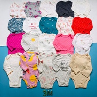 {Size 3m} Long-sleeved bodysuit for girls 3-5kg
