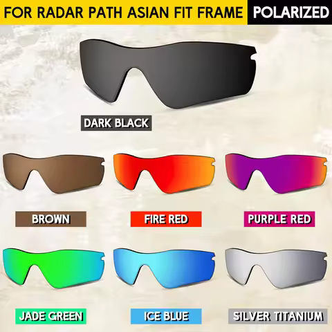 Polarized Replacement Lenses for Oakley Radar Path Asian Fit Sunglasses - Multiple Choice