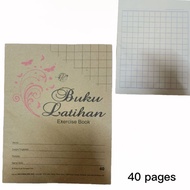 BUKU Latihan Exercise Book Medium SQUARE 中方格簿子 40 pages 页数