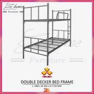 EE HOME 3V Powder Coat Metal Double Decker Bed Frame Loft Bed Katil Besi Bujang Dua Tingkat DDS DDW