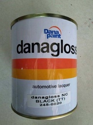cat danagloss hitam Mengkilap Cat Hitam Glossy danpaint 1 liter