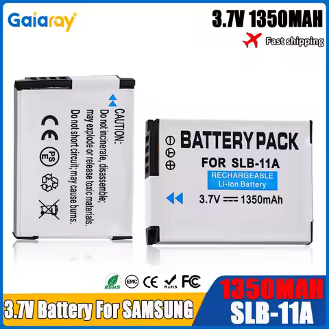 3.7V 1350mAh SLB-11A SLB 11A SLB11A Camera Battery For Samsung TL500 WB600 WB610 WB650 WB660 WB700 W